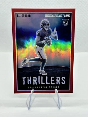 2023 Rookies & Stars CJ Stroud Rookie Red Thrillers 85 /99 Houston Texans Card - Image 1 of 3