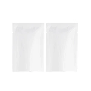100/500 Glossy White Mylar Foil Sample Size SlickSeal™ Flat Open Fill Packet - Picture 1 of 6