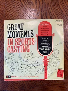 DISCO DE VINILO VINTAGE Great Moments In Sports-Casting - Imagen 1 de 3