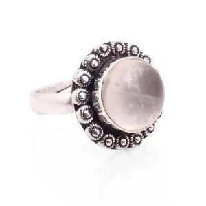 Achat Edelstein Versilbert Handmade Schmuck Geschenk für Sie Verstellbarer Ring - Bild 1 von 1
