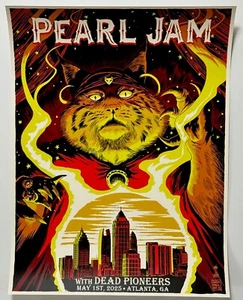 Póster Pearl Jam Atlanta GA 5/1/25 Serigrafía Oficial Edición Limitada ¡Agotado! - Imagen 1 de 14