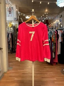 1960s'/70's Vintage Women's Hot Pink Union Made Single Stitch Jersey 7 - Picture 1 of 9