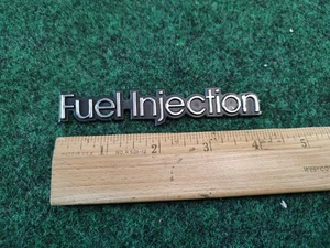 BUICK PONTIAC CHEVROLET OLDSMOBILE FUEL INJECTION SIDE EMBLEM LOGO BADGE OEM 1S5 - Picture 1 of 5