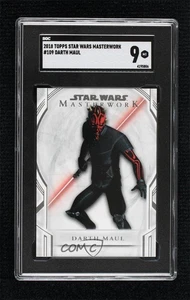 2018 Topps Star Wars Masterwork Short Print Darth Maul #109 SGC 9 MINT 0ui7 - Picture 1 of 3