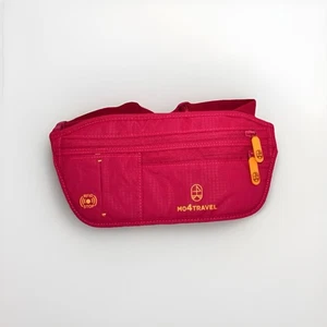 MO4Travel Travel Money Belt with Slim Passport Holder RFID Blocking BURGUNDY - Picture 1 of 4