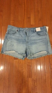 Universal Thread Goods Co Jeans geknöpfte Shorts Damen 16R blau roher Saum abgeschnitten   - Bild 1 von 10