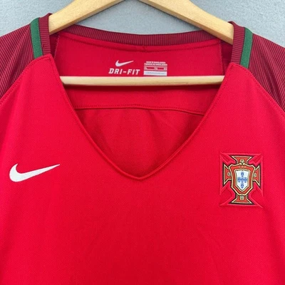 耐克 2016 葡萄牙世界杯国家队足球球衣 Dri Fit 红色 XL Futbol — 第 1/4 张图片