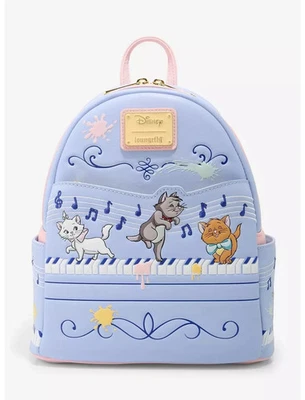 Mini Mochila Bolso Loungefly Disney The Aristocats Kittens Piano Música Marie Nuevo con Etiquetas Foto 1 de 4