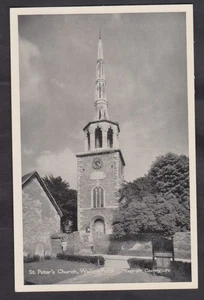 VINTAGE RPPC POSTCARD ST PETER'S CHURCH,WALLINGFORD,OXFORDSHIRE - Picture 1 of 2