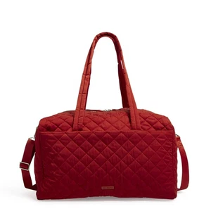 Vera Bradley Women's Performance Twill Large Travel Duffle Bag Cardinal Red O... - Picture 1 of 4