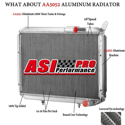 #CC762 3 ROWS Aluminum Radiator For 1984-1988 1985 86 87 Nissan 300ZX / Z31 VG30 - Image 1 of 4