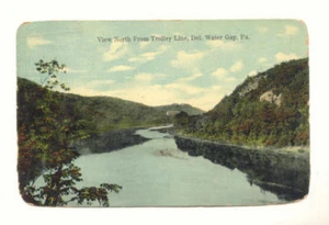 1915 View from Trolly Line Del. Water Gap PA Postcard - Picture 1 of 1