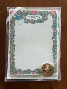 Vintage Lucy & Me Lucy Rigg Bär Dankeskarte Notizkarten Set: 8 mit Umschlägen - Bild 1 von 2