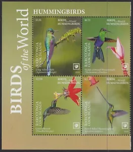 Rarotonga (2019) Birds of the World, Hummingbirds, Large Stamp - BK/4, Label - Picture 1 of 1