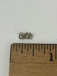 Ken Palmer English Place Card Holders Sterling Silver Dollhouse Miniature 1:12 - Picture 1 of 5