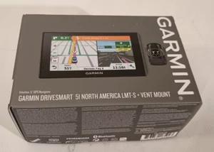 Garmin DriveSmart 51 N America LMT-S 5" GPS Navigator Unit W/ Vent Mount Bundle - Picture 1 of 7