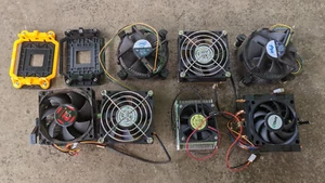 JOB LOT of CPU Coolers and brackets mostly for AMD, some Intel. - Photo 1/6