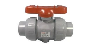 Asahi AV V2ALVCVS8040 Ball Valve 40mm 1-1/2" SOC/THD ANSI C-PVC - Picture 1 of 3