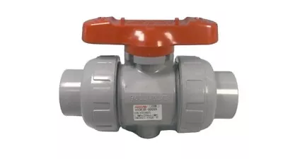 Asahi AV V2ALVCVS8040 Ball Valve 40mm 1-1/2" SOC/THD ANSI C-PVC  - Image 1 of 3
