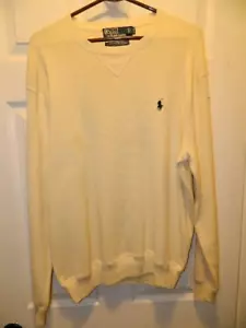 "POLO RALPH LAUREN" Men's Sz L Pony embroidered 100%Cotton sweater EXCELLENT CON - Picture 1 of 7