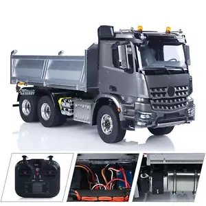 Dumper idraulico 3348 1/14 RC 2 velocità 6x4 ribaltabile telaio in metallo suono leggero - Foto 1 di 16