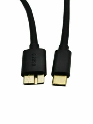 USB Type-C 3.1 to USB 3.0 Micro-B Cable for Apple MacBook Pro / Chromebook 1m - Image 1 of 4