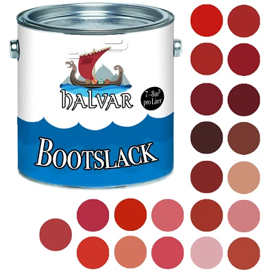 Halvar PU Bootslack MATT Rot RAL 3000 - 3031 Yachtlack Metall & Holz - Bild 1 von 4