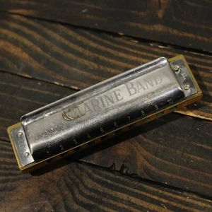 Vintage M.Hohner Marine Band Mundharmonika A440 Tonart F Made In Germany - Bild 1 von 6