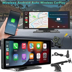 10.26" Touch Screen Dash Camera Wireless Car Play Android Auto GPS Car Camera AU - Picture 1 of 16