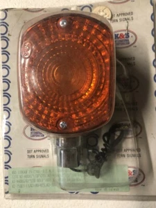 K&S TURN SIGNAL KAWASAKI -AMBER LEFT&RIGHT FRONT/REAR 25-2166 - Picture 1 of 2
