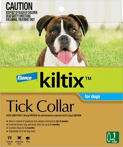 Kiltix Tick Collar for Dogs 1 Pack - Picture 1 of 12