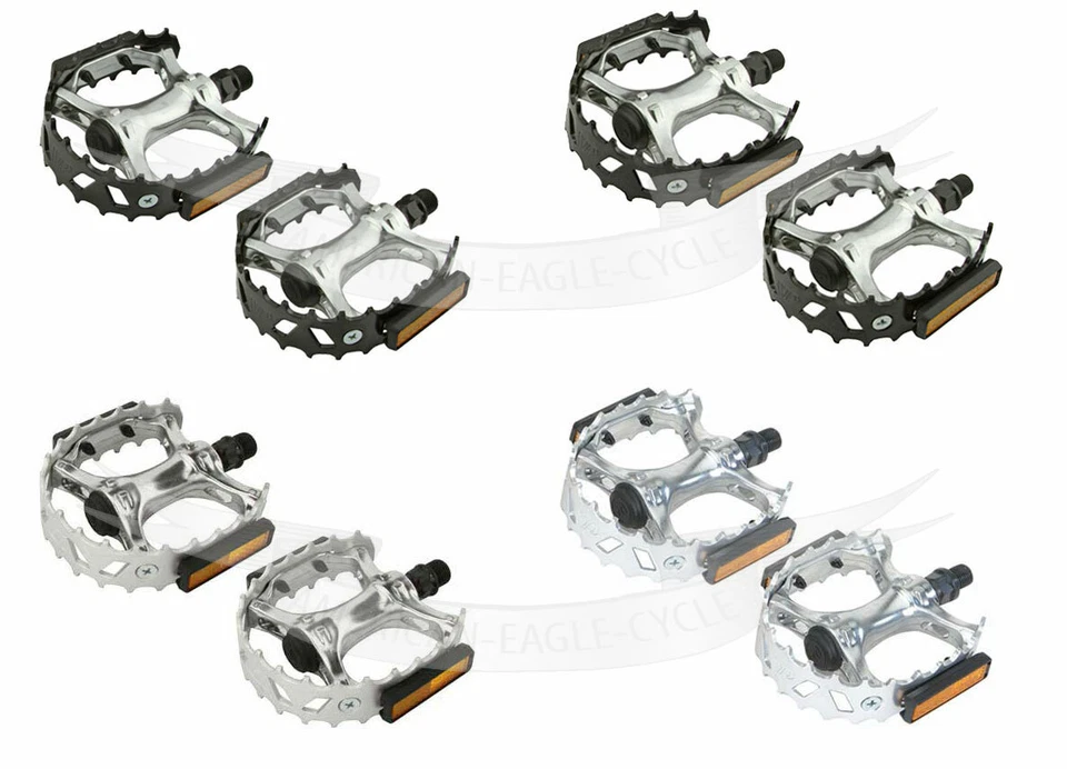 ORIGINAL! VP-747 ALLOY CAGE PEDALS IN 1/2 OR 9/16 BLACK OR CHROME.USED FOR BMX - Image 1 of 1