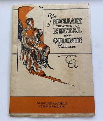 Catálogo de salud de tratamiento de enfermedades rectales y colónicas 1929 - McCleary Sanatarium Foto 1 de 4