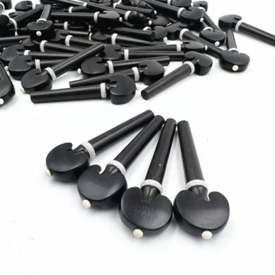20pcs ebony Advanced full size 4/4 violin pegs ,violin part - Image 1 of 4