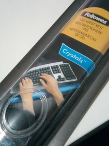 Repose-Poignets Gel pour Clavier D Ordinateur Et Portable Couleur Noir - Photo 1/2
