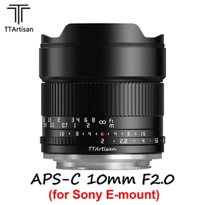TTArtisan APS-C 10mm F2 ASPH Wide Angle Lens for Sony E-mount Mirrorless Cameras - Picture 1 of 11