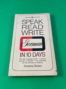 Speak Read Write German in 10 Days Christine Sutton Vintage 1967 Award PB Guide - Bild 1 von 9