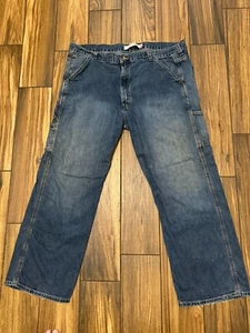 Vtg Levis Carpenter Jeans Loose Straight Wide Leg Baggy Skater Grunge 42x30 - Picture 1 of 13