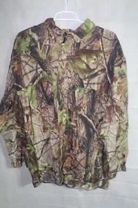 Camisa Pelirroja Camuflada Botón XLarge Malla de Caza Cool Vent Realtree Verano Luz - Imagen 1 de 6