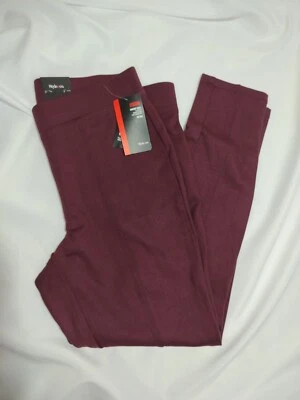 Leggings Ponte Style & Co Talla Grande Costuras Ciruela Seca 14W Foto 1 de 4