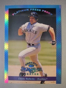 *1 of 150* 1997 Donruss Signature Platinum Press Proofs #65 Dante Bichette - Picture 1 of 2