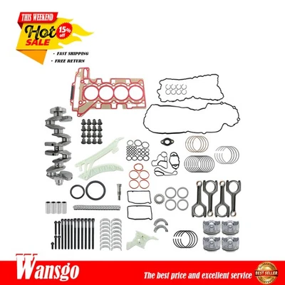 11258606459 Engine Overhaul Rebuild Kit For BMW 2012 2013-2016 328i Z4 2.0L L4 - Image 1 of 4