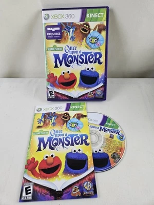 Sesame Street Once Upon a Monster -Microsoft Xbox 360- CIB Tested Video Game  - Image 1 of 4