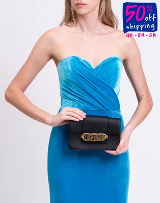 RRP€200 VERSACE JEANS COUTURE Clutch Bag Logo Chain Detail Magnetic Flap - Imagem 1 de 4