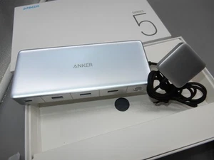 Anker 554 USB-C Docking Station KVM Switch for 2 Laptops w/original box - Photo 1/12