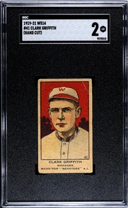 1919 W514 Clark Griffith #41 SGC 2 - Bild 1 von 2