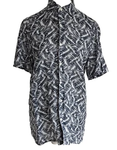 Ermenegildo Zegna Men's Shirt Short Sleeve Multicolor Linen Collared Button M - Picture 1 of 15