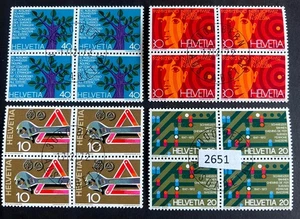 (2651) Switzerland #B540-543 CTO and B374-77 CTO - Picture 1 of 2