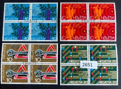(2651) Switzerland #B540-543 CTO and B374-77 CTO - Image 1 of 2
