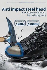 Zapatillas Punta De Acero Tenis Para Trabajo de Riesgo Antideslizante Deportivo - Imagen 1 de 13
